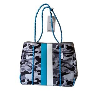 Ahdorned New York Neoprene Camouflage Tote with Removable Pouch